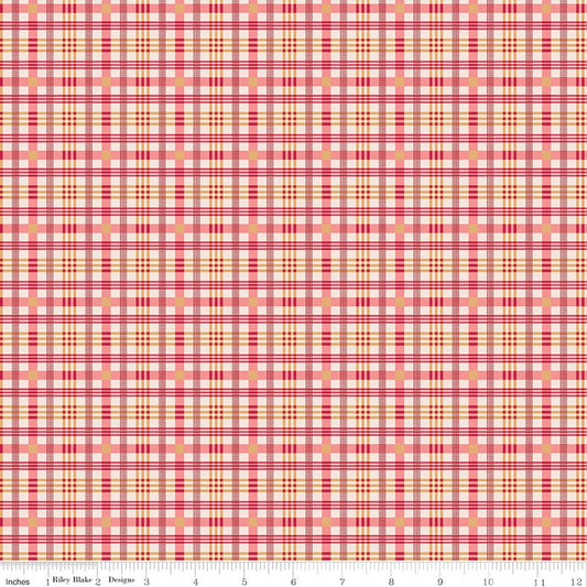 Farmer's Daughter Plaid Tea Rose Riley Blake Fabric by the Yard - Ray of Sonshine Design
