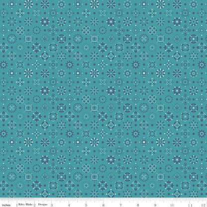 Farmer's Daughter Raindrop Fabric by the Yard or Fat Quarter | by Lori Holt for Riley Blake - Ray of Sonshine Design