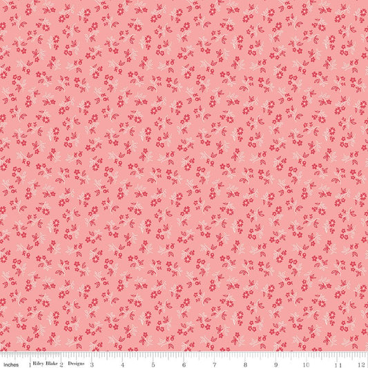 Farmer's Daughter Vintage Coral Riley Blake Fabric by the Yard - Ray of Sonshine Design
