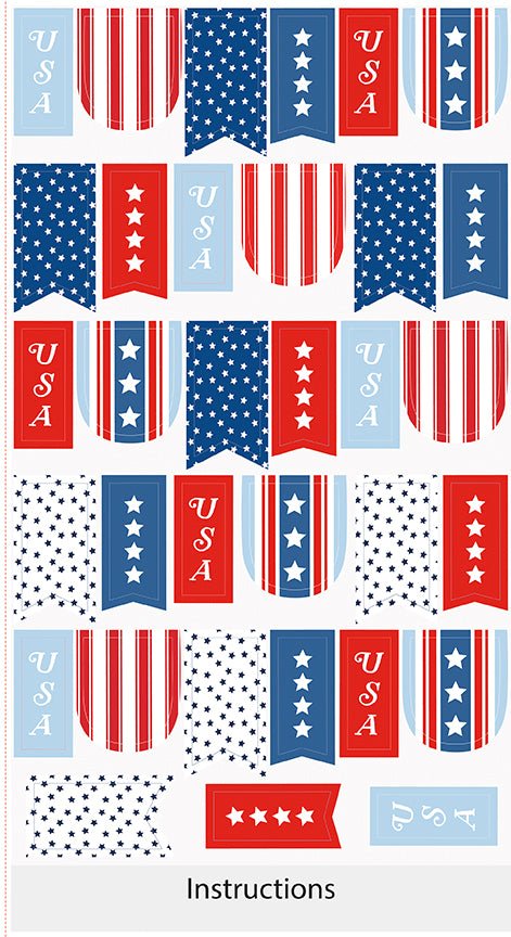 Firecracker Banner Panel My Mind's Eye for Riley Blake Designs Fabric Panel - Ray of Sonshine Design