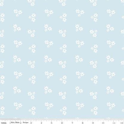 Firework Fields Floral Light Blue by Gracey Larson for Riley Blake — Fabric by the Yard - Ray of Sonshine Design
