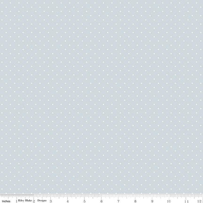 Flannel Dots Baby Blue - Riley Blake Designs - FLANNEL Cotton Fabric - F16028 - BABYBLUE - Ray of Sonshine Design