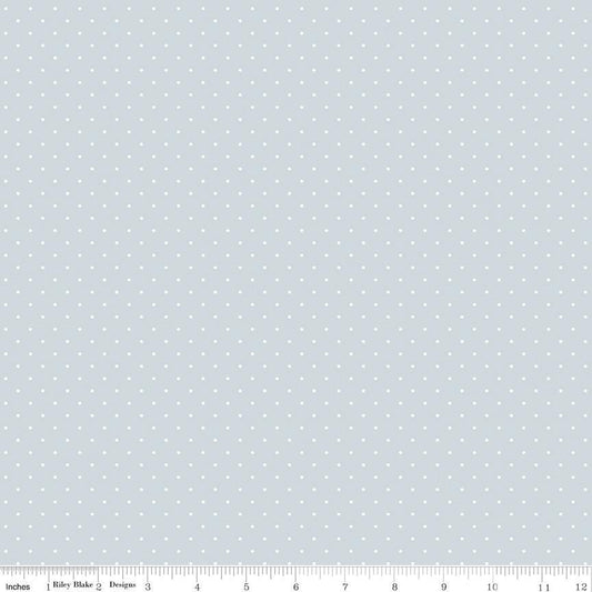 Flannel Dots Baby Blue - Riley Blake Designs - FLANNEL Cotton Fabric - F16028 - BABYBLUE - Ray of Sonshine Design