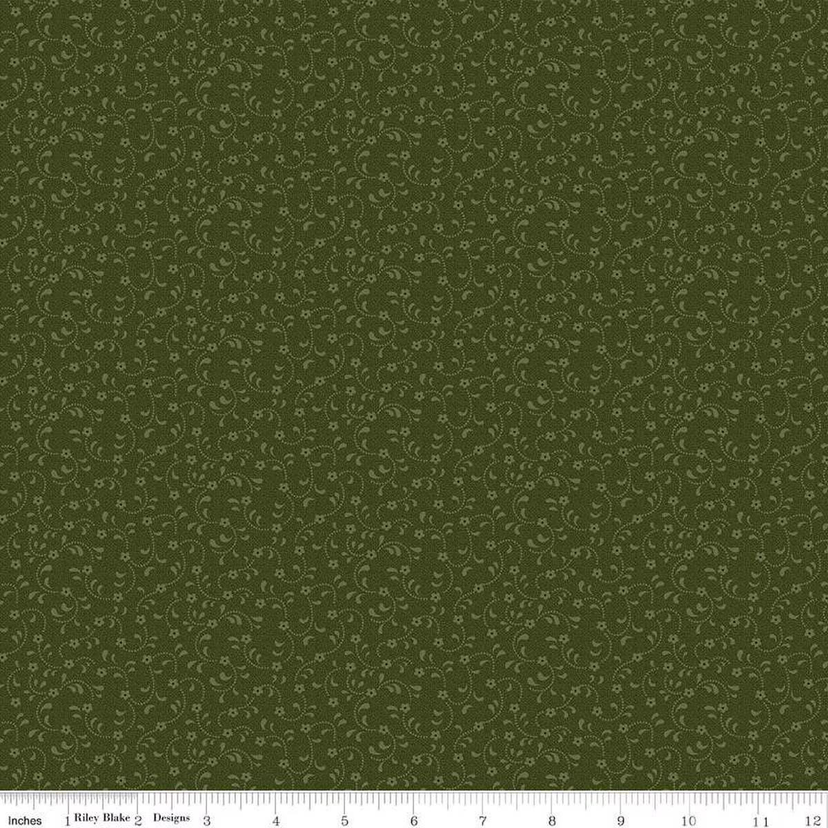 Floret Chive - Riley Blake Designs Basic Fabric - Cotton Fabric by the yard - C675 - CHIVE - Ray of Sonshine Design