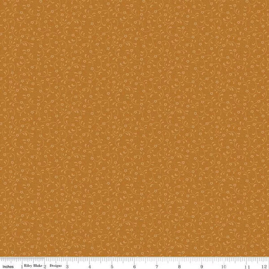 Floret Cider - Riley Blake Designs Basic Fabric - Cotton Fabric by the yard - C675 - CIDER - Ray of Sonshine Design
