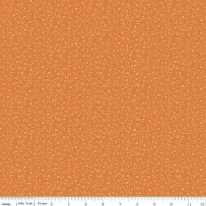 Floret Ginger - Riley Blake Designs Basic Fabric - Cotton Fabric by the yard - C675 - GINGER - Ray of Sonshine Design