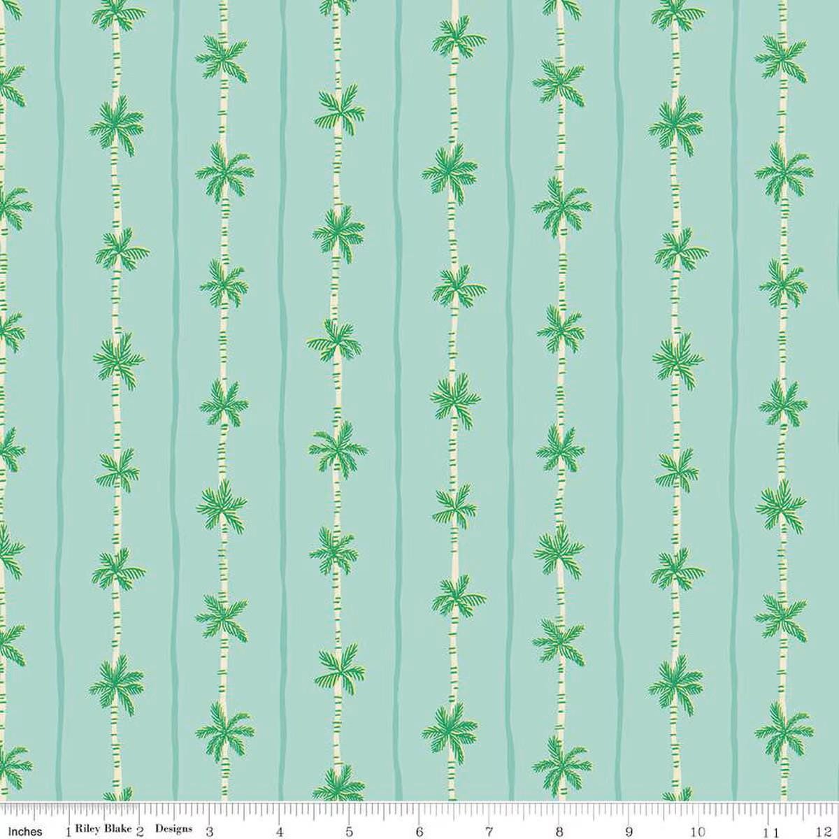 Forever Neverland Palm Stripe Songbird - C15906 - SONGBIRD - Riley Blake Designs - Tropical Palm - Cotton Fabric by the yard - Ray of Sonshine Design