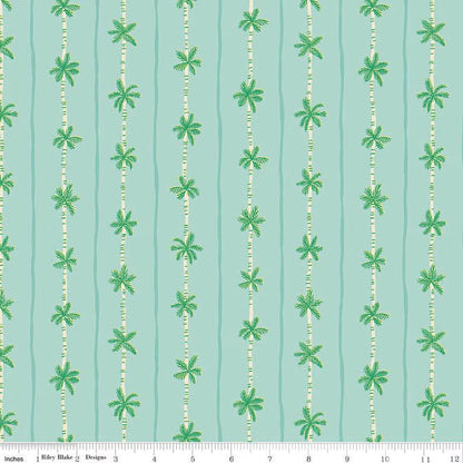 Forever Neverland Palm Stripe Songbird - C15906 - SONGBIRD - Riley Blake Designs - Tropical Palm - Cotton Fabric by the yard - Ray of Sonshine Design