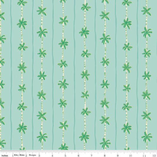 Forever Neverland Palm Stripe Songbird - C15906 - SONGBIRD - Riley Blake Designs - Tropical Palm - Cotton Fabric by the yard - Ray of Sonshine Design