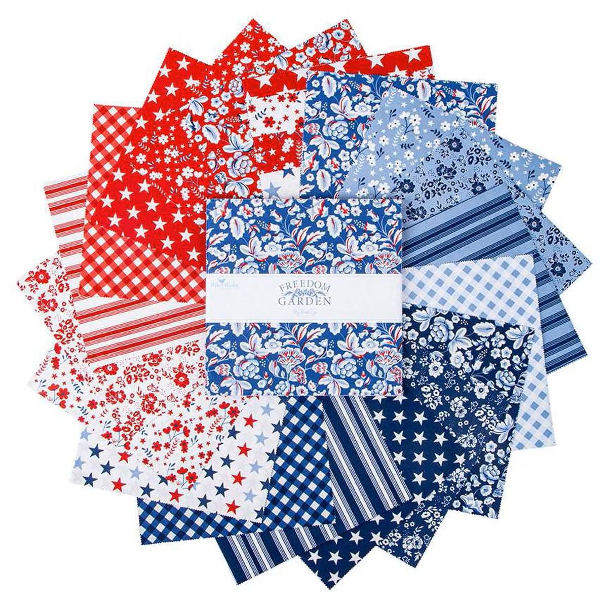 Freedom Garden Layer Cake 10" Stacker Bundle - Riley Blake Designs - 42 piece Precut - Quilting Cotton Fabric - 10 - 15620 - 42 - Ray of Sonshine Design