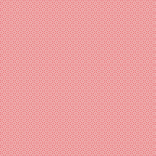 Front Porch Geometric Coral Riley Blake Quilting Fabric by the Yard - Ray of Sonshine Design