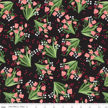 Front Porch Main Black Riley Blake Designs Fabric by the Yard - Ray of Sonshine Design