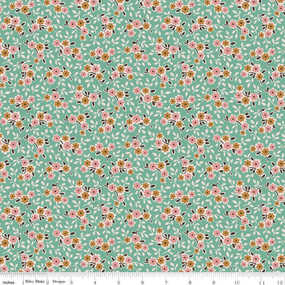 Gentler Times Cherish SeaGlass Riley Blake Fabric by the Yard - Ray of Sonshine Design