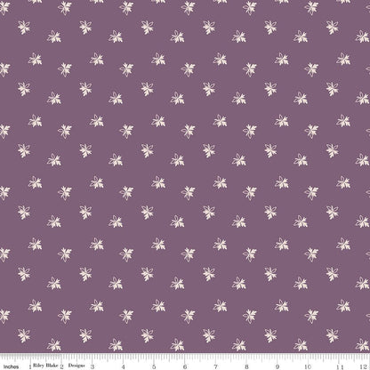 Gentler Times Endearing Plum Riley Blake Fabric by the Yard - Ray of Sonshine Design