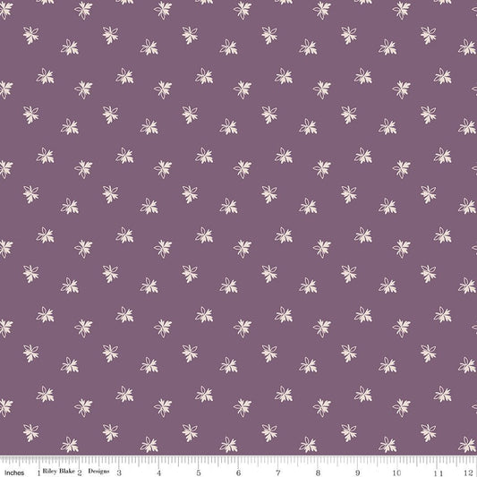 Gentler Times Endearing Plum Riley Blake Fabric by the Yard - Ray of Sonshine Design