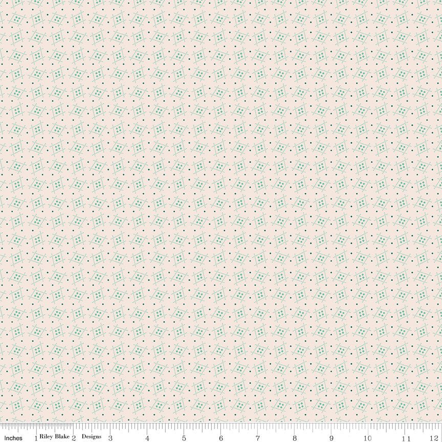 Gentler Times Welcome SeaGlass Riley Blake Fabric by the Yard - Ray of Sonshine Design