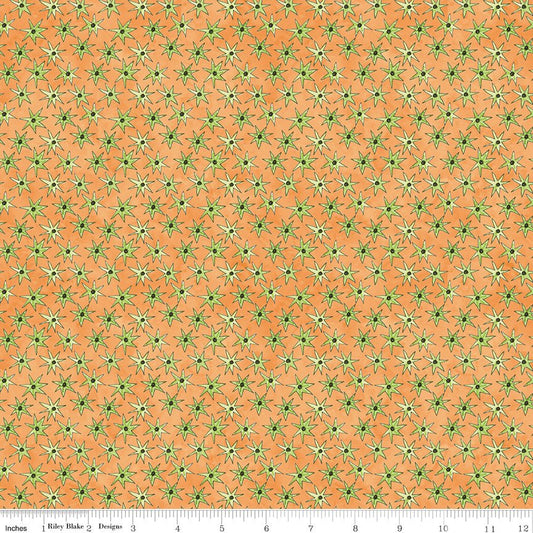 Ghoul Friends Stars Orange Halloween Teresa Kogut Riley Blake Fabric by the Yard - Ray of Sonshine Design