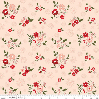 Glisten Winter Flowers Blush - Ray of Sonshine Design