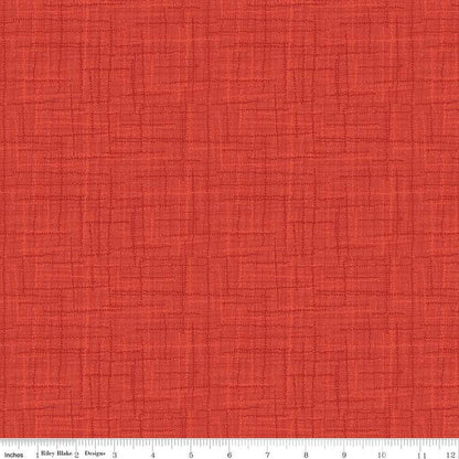 Grasscloth Cottons Vermilion - Riley Blake Designs - Cotton Fabric by the yard - C780 - VERMILION - Ray of Sonshine Design