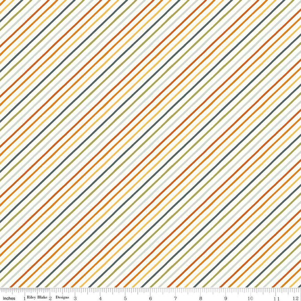 Happy Fall Days Stripes Multi - Riley Blake Designs - Quilting Cotton Fabric by the yard - C16346 - MULTI - Ray of Sonshine Design