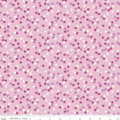 Homage Ditsy Floral Riley Blake Quilting Cotton Fabric by the Yard Lavender - Ray of Sonshine Design