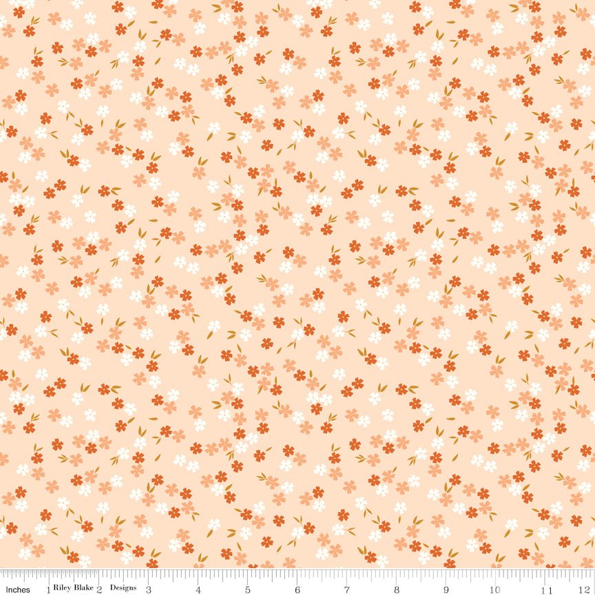 Homage Ditsy Floral Shell Riley Blake Designs Quilting Cotton Fabric by the Yard - Ray of Sonshine Design