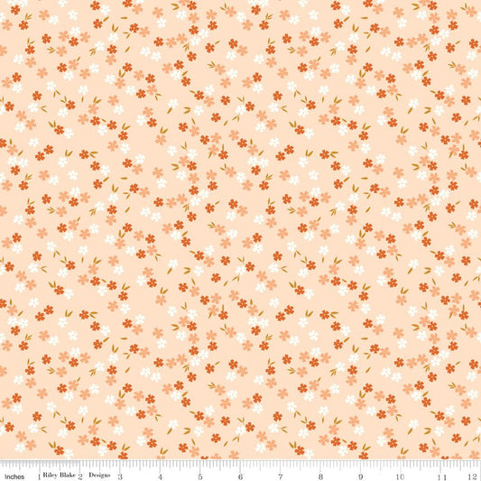 Homage Ditsy Floral Shell Riley Blake Designs Quilting Cotton Fabric by the Yard - Ray of Sonshine Design