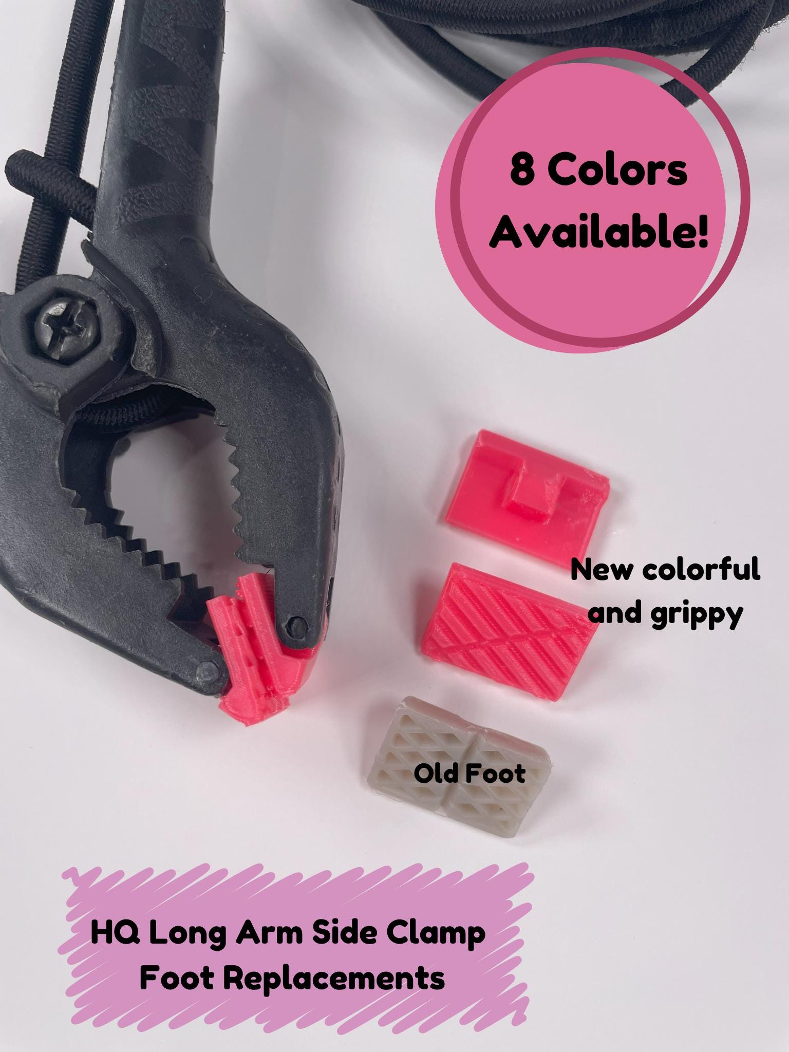 HQ Side Clamps - Foot Upgrade - Handi Quilter Longarm - Foot Replacement Super Grip! - 6 Pack - Ray of Sonshine Design