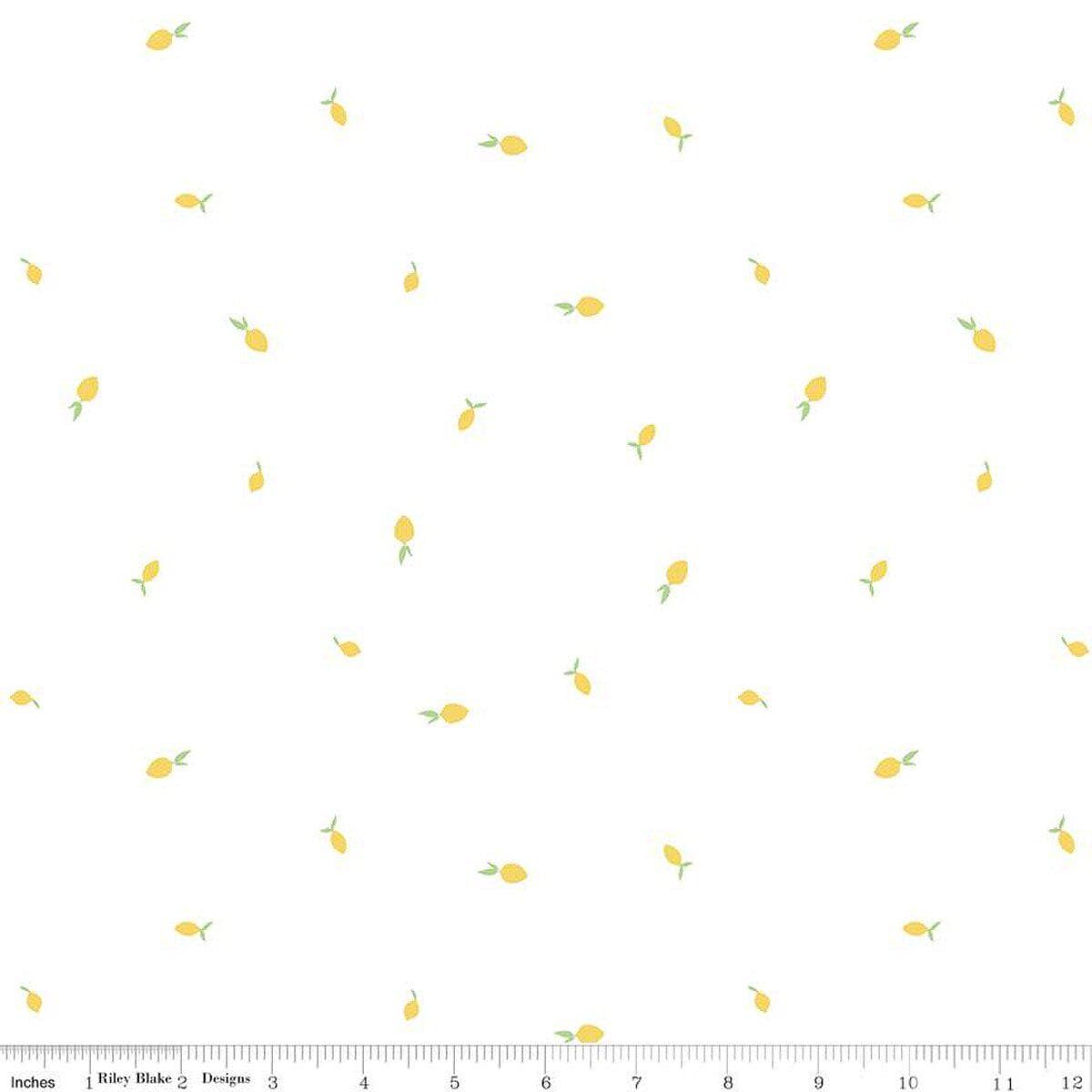 Hush Hush 3 Lemon Zest - Riley Blake Designs - Cotton Fabric by the yard - C14064 - LEMON - Ray of Sonshine Design