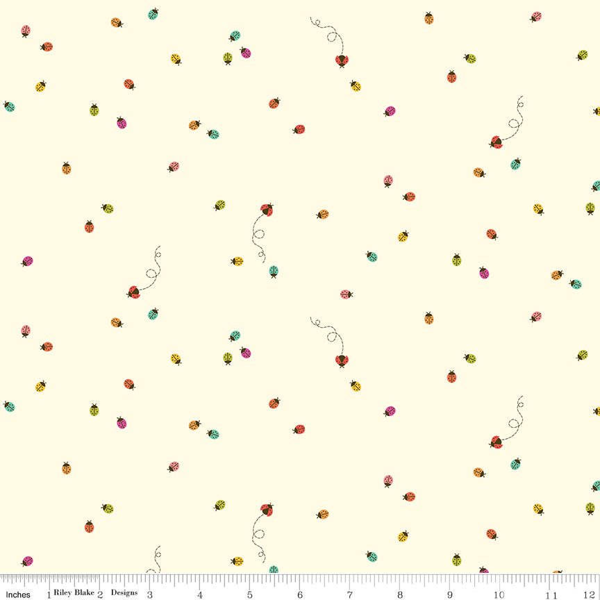 Hush Hush 5 Little Ladies Fabric by the Yard or Fat Quarter - Riley Blake Designs - Ray of Sonshine Design