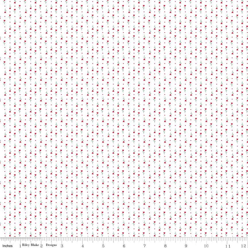 Hush Hush 5 Tiny Tulips - Riley Blake Designs - Cotton Fabric by the Yard - C16956 - TULIPS - Ray of Sonshine Design