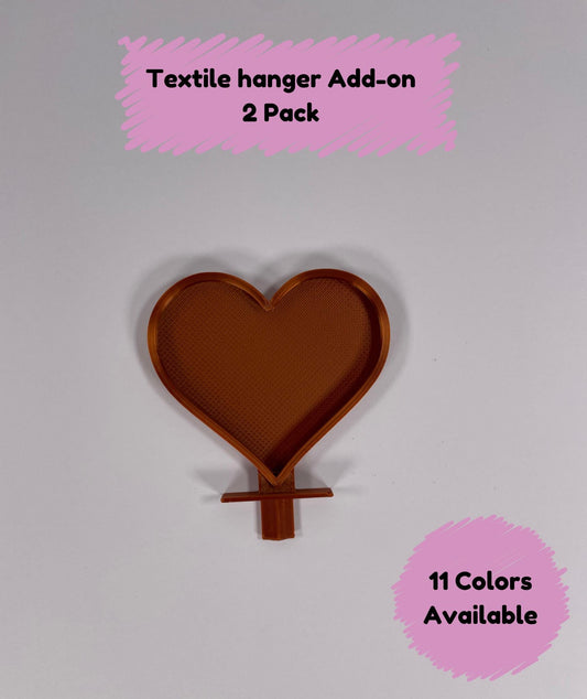 Heart Textile Hanger Addon - 2 Pack