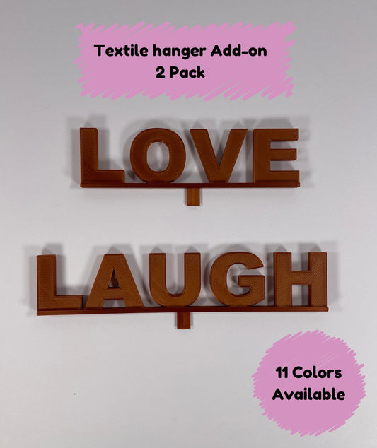 Love - Laugh Textile Hanger Accent