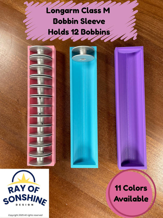 Longarm Class M Bobbin Sleeve - Bobbin Organizer - Bobbin Storage
