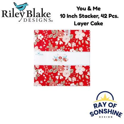 You & Me 10 Inch Stacker, 42 Pcs. - Riley Blake - 10-15630-42 - Layer Cake