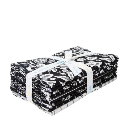 Midnight Meadow by My Mind's Eye - 8 Yard Black Color-way Bundle - 1 Yard Precut - Riley Blake Designs