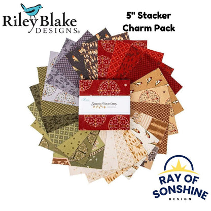 Sewing Your Oats Charm Pack 5" Stacker Bundle - Riley Blake Designs - 42 piece Precut