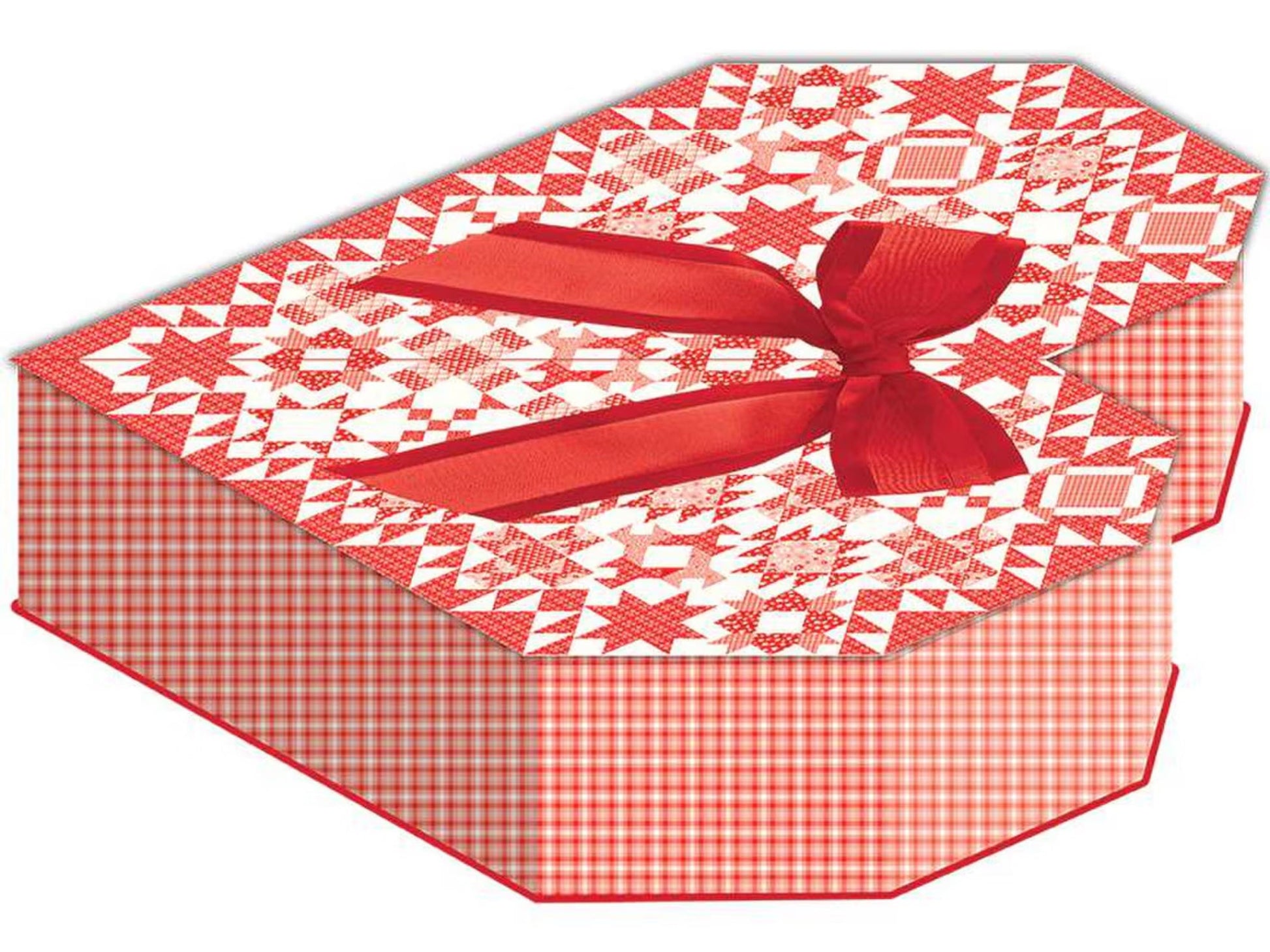Endless Love Quilt Boxed Kit includes pattern and fabric for quilt top and binding. Backing not included.