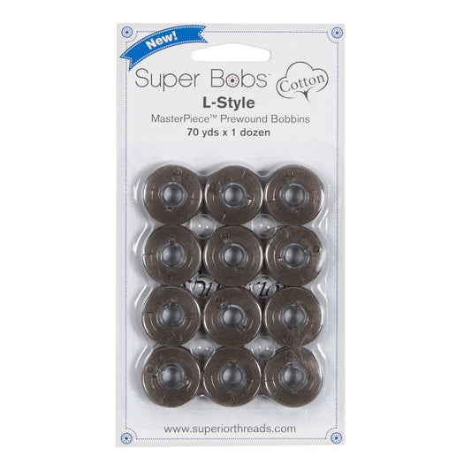 Super Bobs MasterPiece Cotton 70yd Prewound Bobbins 12ct L-Style Nightscape 149-12-181