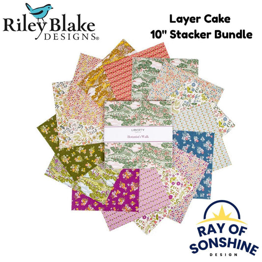 Botanist's Walk Layer Cake 10" Stacker Bundle - Riley Blake Designs - 42 piece Precut - 10-LBOTANIST-42