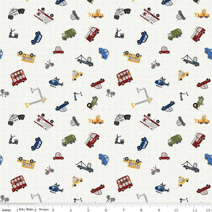 It Takes a Village Traffic Jam Cloud - Riley Blake Designs - Cotton Fabric by the yard - C15464-Cloud