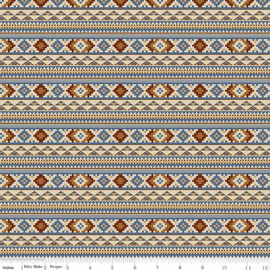 Back of the Chutes Stripe Parchment - Riley Blake Designs - Cotton Fabric by the yard - C10131-PARCHMENT