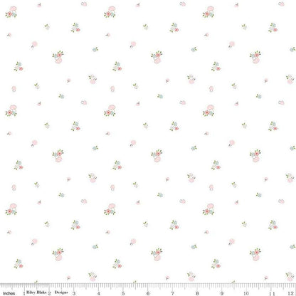 Hush Hush 3 Blooms and Mushrooms - Riley Blake Designs - Cotton Fabric by the yard - C14072-BLOOMS