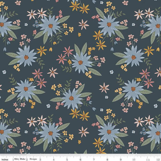 Honey Locust Gigi's Garden Lead - C16270-LEAD - Riley Blake Designs - Quilting Cotton Fabric - Fabric by the yard