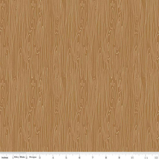 Pine Grove Woodgrain Burlap - C15937-BURLAP - Riley Blake Designs - Outdoor Fabric - Cotton Fabric by the yard