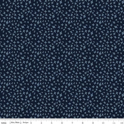 Curated Blooms On Point Midnight - C15345-MIDNIGHT - Riley Blake Designs - Cotton Fabric by the yard