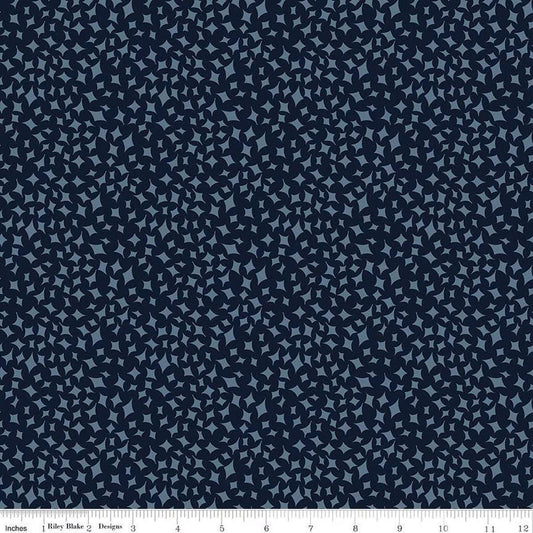 Curated Blooms On Point Midnight - C15345-MIDNIGHT - Riley Blake Designs - Cotton Fabric by the yard