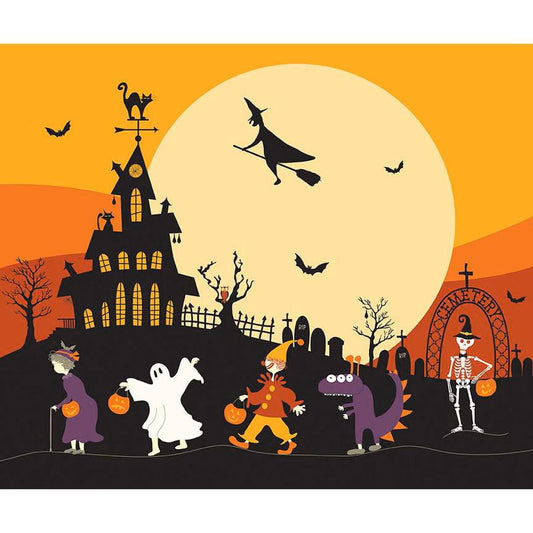 Beggar's Night Trick-or-Treat Panel - P14509-PANEL - Riley Blake Designs - Halloween Fabric - Cotton Fabric by the yard