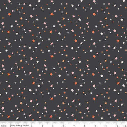 Beggar's Night Fangs Black - GLOW in the DARK - Riley Blake Designs - Cotton Fabric by the yard - GC14506-BLACK - Halloween Fabric