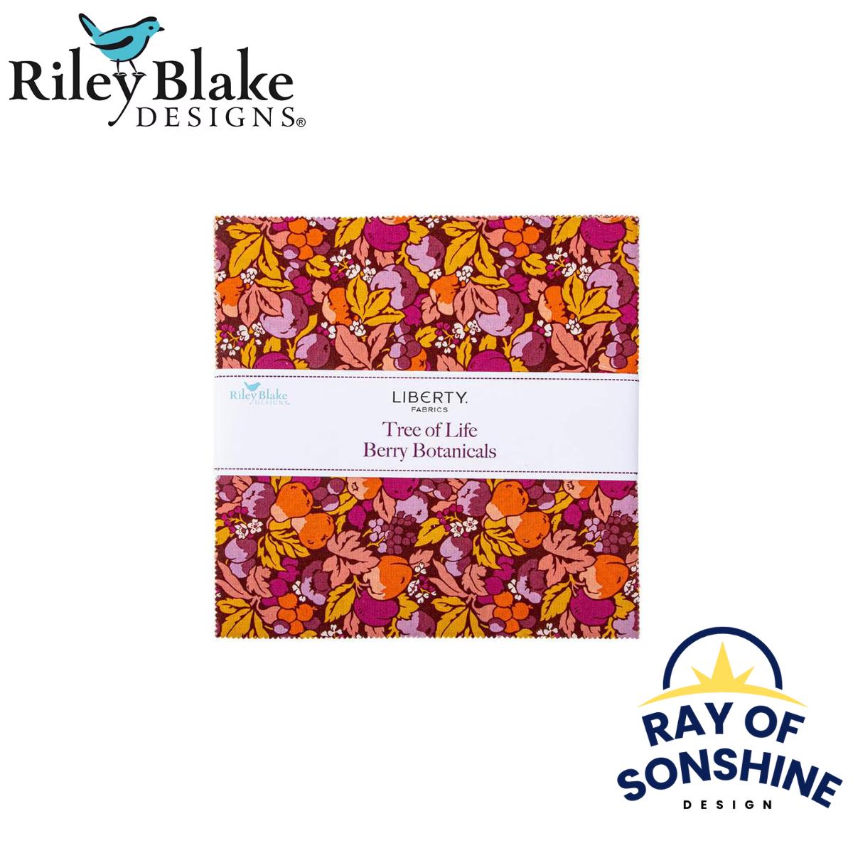 Liberty Tree of Life Berry Botanicals Layer Cake 10" Stacker Bundle - Riley Blake Designs - 42 piece Precut - 10-TREELIFEC-42